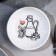 Ceramic Soy sauce, 8.8 cm, white color