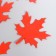 Foamir's blank "List of maple", 5x5cm, 10pcs, red set