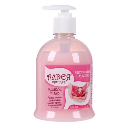 Liquid hygienic soap of Aldea "Orchid" with a dispenser, 0.5 liters