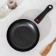 Forever pan, D = 20 cm, removable handle, glass cover, anti -stick coating, black color