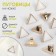 A set of buttons on the leg, 13 mm, 10 pcs, white/gold color