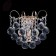 Bra "Pearls" 1x60W E14 gold 21x22x15cm