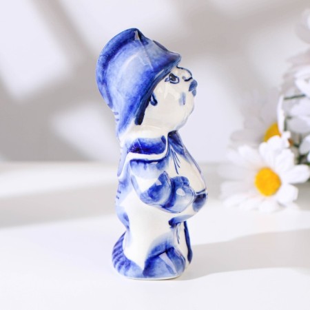 Souvenir "Fireman", 12 cm, gzhel-10