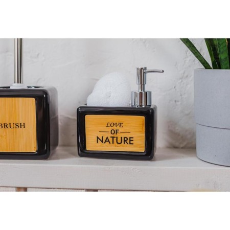 A dispenser for a detergent with a stand for the Savanna “Nature” sponge, 450 ml, black color-4