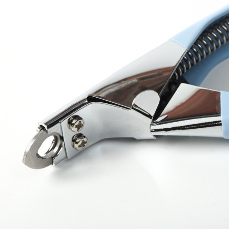 Gilotine clawerus with a rubberized handle, a hole of 7 mm, blue-2