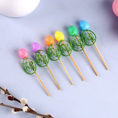 Decoration for the cake "Decor on a stick. HB ”, set 6 pcs.-10