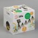Garland “era” “thread” 3.8 m with nozzles “light bulbs”, IP44, dark thread, 10 LED, white glow, 1 mode, solar battery