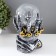 Plasmic ball Polystone "Skull with a chain" 19x11x10 cm Risalux