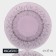 Black dining plate Magistro "French lavender", d = 27 cm, purple color
