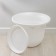 Pot with the Podon "Lausanne", 40 l, the color is white