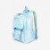 Youth backpack from textiles with lightning, 4 pockets, blue color
