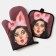 Kitchen set 2 Tricks Ethel Love Life “Fluffy”, Square 17x17 cm, mittens 26x16 cm, 100% p/e