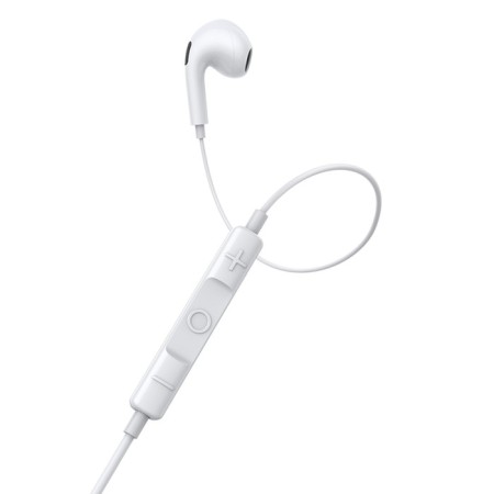 Headphones Baseus C17, inserts, wired, Type-C, 1.1 m, white-4