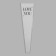 Packet stoop for flowers, "love you", 12.5+4x45 cm, white