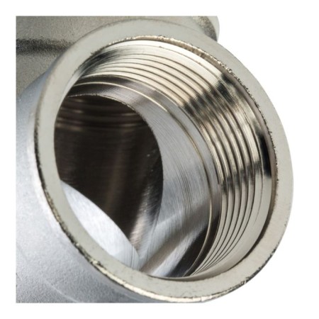 The STOUT SFT -0020-000114, 1 1/4 ", internal/internal thread, nickelled brass-3