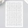 Plastic stencil "Knitted pattern" 24x16 cm