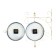 Walls are double-sided, on the suspension "Merano", discrete move, D-24 cm, 46 x 29 cm, 1 aa