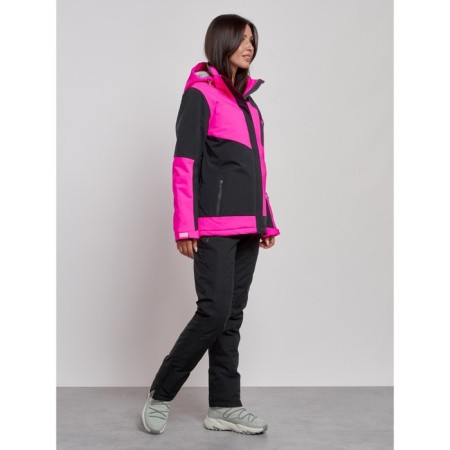 Ski suit female winter, size 46, pink color-2