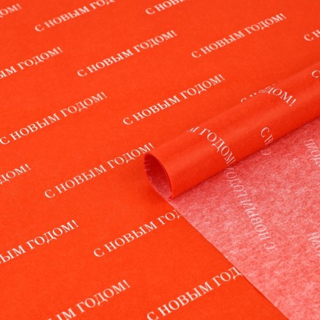 Packaging paper for the New Year with New Year, 50 x 70 cm