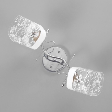 Ceiling chandelier "Lux" 2x40W E27 Color: silver-3