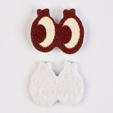 Eyes, set of 50 pcs., Size 1 pc. - 1.6 × 1.5 cm