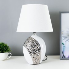 Board lamp 16516/1 E14 40W Belo-chromium 22x22x35 cm Risalux