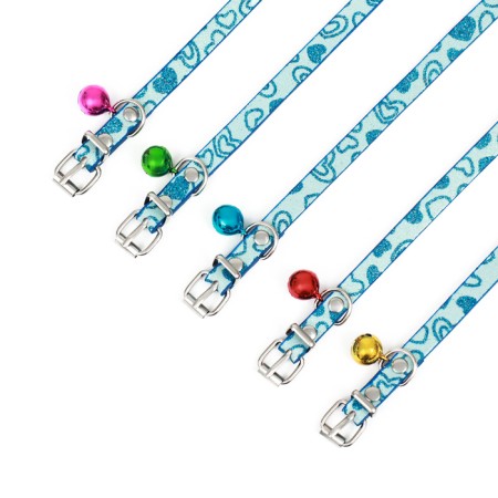 Collar "hearts", 31 x 1 cm, artificial leather, mix of colors-7