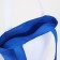 Textile bag with zipper, cornflower/white color