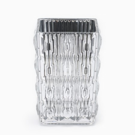 Vase "Monard" made of glass, silver 25*13.5*9.5 cm-1