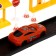 Parking Racing, with an elevator, 4 cars, 3 levels