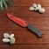 Souvenir wooden knife 1 modification, 5 flowering in the packing, mix