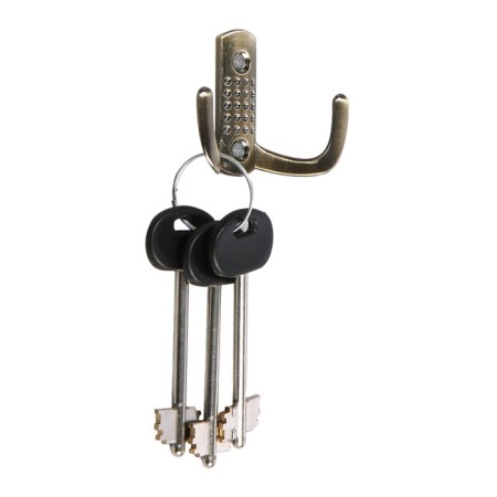 Furniture tundra hook TKD011, two -rod, ancient bronze, 4 pcs TMP-1