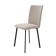 Stool "Flex", 440 × 520 × 895 mm, velor, black muar / beige color