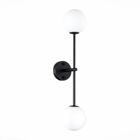 Sconces st. SL1506.401.02. Chieti. 2x5 watts, G9, 4000K, 12x65 cm, black color-1