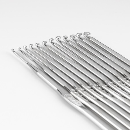 Knitting hook set, d = 0.6-6.5 mm, 12.5/15 cm, 22 pcs, color mix-10