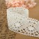 Knitted lace, 60 mm × 15 ± 1 m, fluid-white color