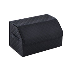 Organizer COFR in the trunk of the Lion car, ecokozha, rhombus, 50 × 30 × 30 cm, black and blue