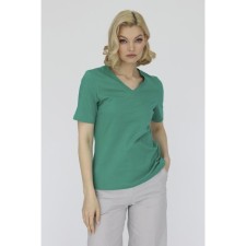 Women's T-shirt with a V-neck, size 54