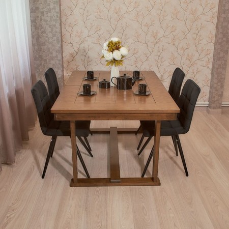 Dining stool Polini Home Berlin SM, black-black color-7