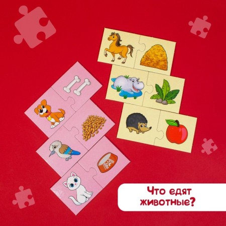 Pair puzzles "Who eats what?"-5