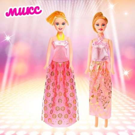 Кукла-модель «Модница» в платье, МИКС-8