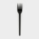 Plastic disposable black “Standard” plastic one 15.5 cm