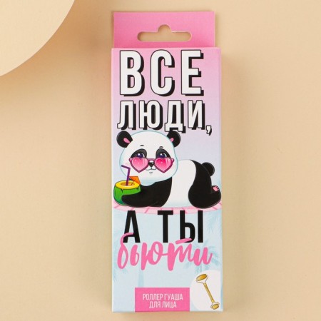 Roller Guasha "Panda", natural materials-2