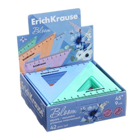 Triangle 9 cm Erichkrause "Pastel Bloom", 45 °, mix-3