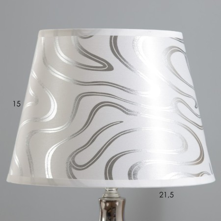 Julie table lamp E14 40W white silver 22x22x37cm Risalux-2