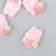 Decor for creativity velvet spraying "Bunny with strawberry" 0.6x2.5x1.8 cm
