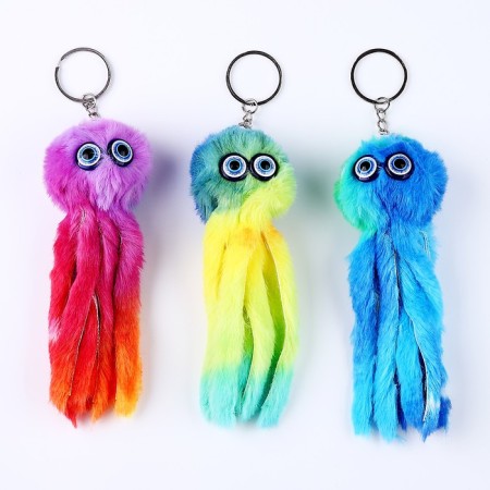 Soft toy "Osminog", on a key fob, 11 cm, Mix colors-3