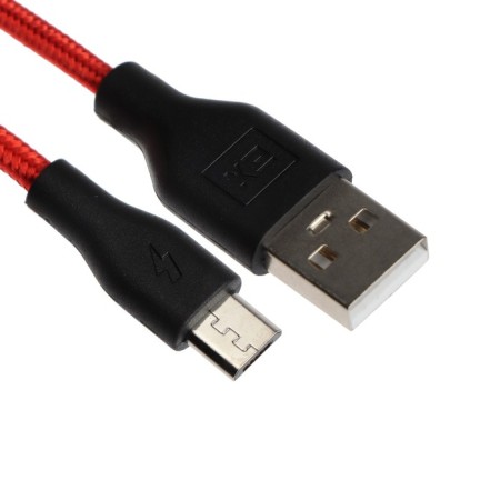 EXPLOYD CLASSIC EX-K-494, microUSB-USB, 1 m, red cable