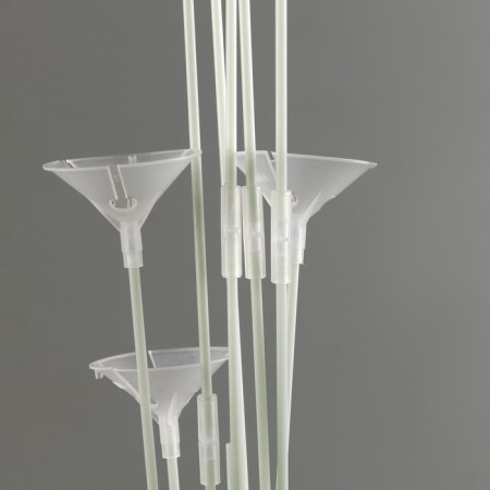 Star for air balloons for 8 balls, height 80 cm, pink-3