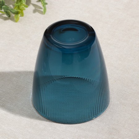 Low glass glass "Concept Straypi", 250 ml, color London Topaz-1
